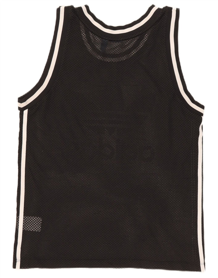 Adidas Débardeur graphique pour femme UK 12 Medium Noir Polyester