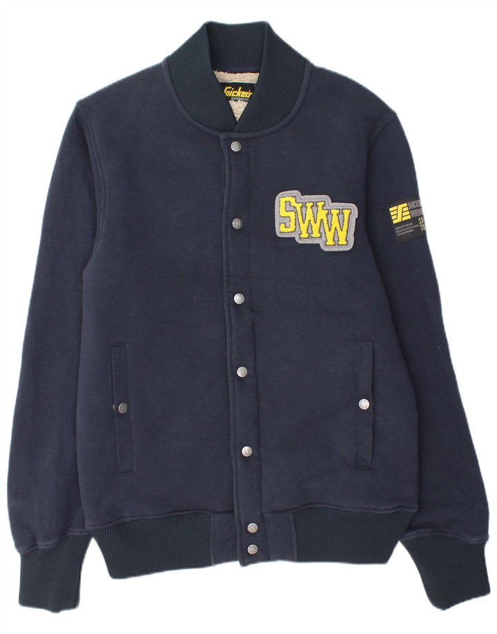 SNICKERS Veste de travail Sherpa Varsity pour homme UK 38 Bleu marine moyen en coton
