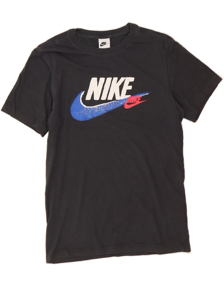 NIKE Mens Graphic T-Shirt Top Small Grey Cotton Vintage Nike and Second-Hand Nike from Messina Hembry 