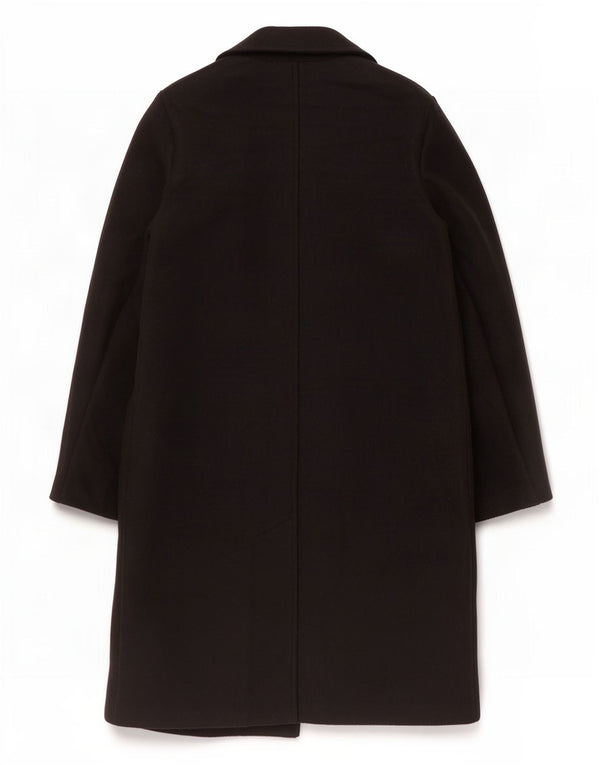 Zara Womens Open Overcoat UK 10 Small Noir Polyester