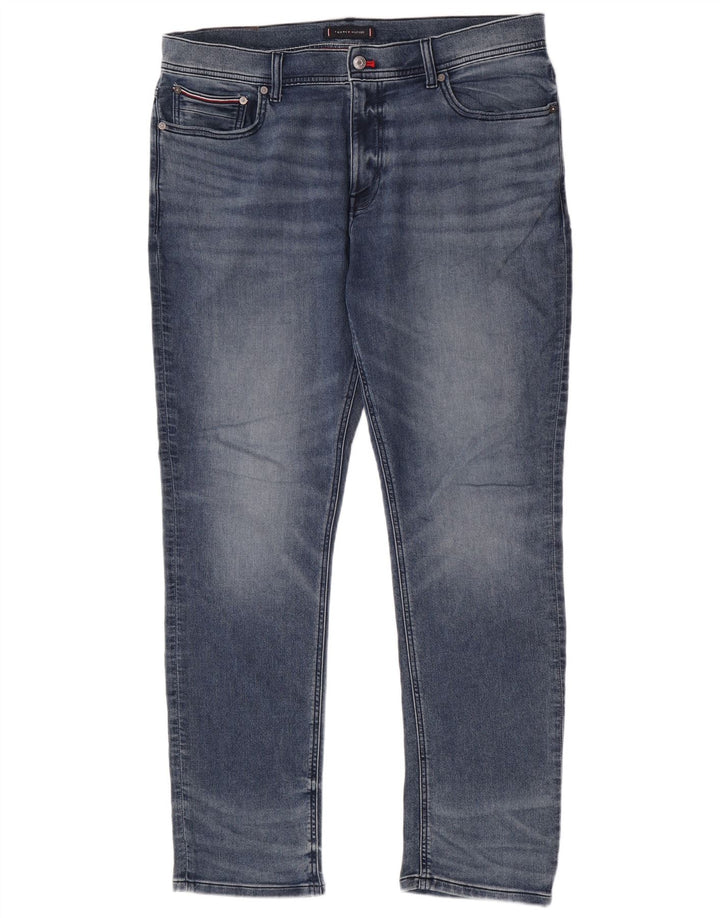Tommy Hilfiger Jean Slim Homme W36 L32 Bleu Coton