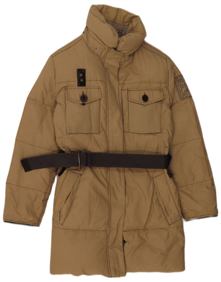 Murphy & Nye Manteau rembourré à capuche pour femme UK 14 Medium Kaki Polyamide