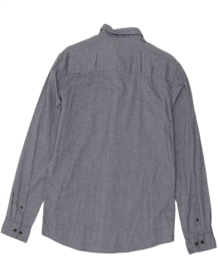 Jack & Jones Chemise en flanelle pour homme en coton à chevrons bleu grand