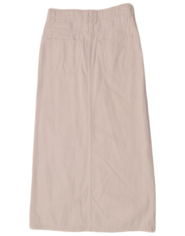 Mango Femme Jupe En Jean Medium W30 Coton Blanc