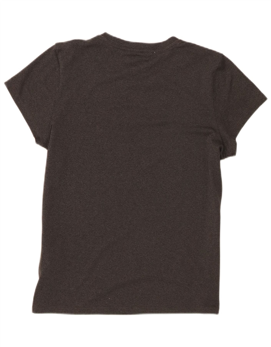 The North Face T-Shirt Femme Top UK 14 Large Gris Polyester