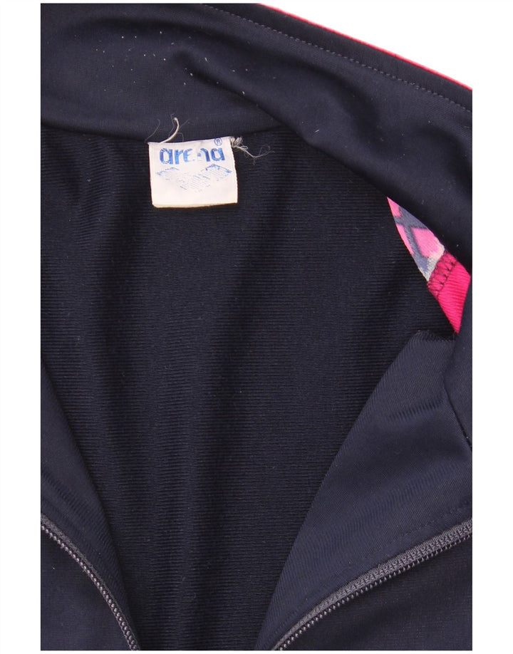 Arena Veste de Survêtement Graphique Homme XL Bleu Marine Colorblock Polyester