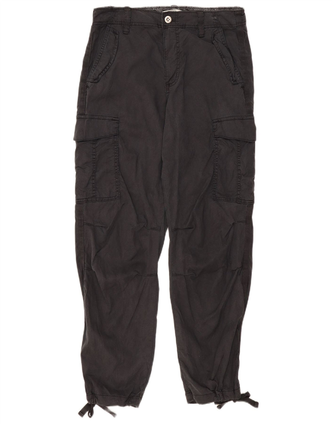 Marks & Spencer Pantalon cargo de jogging pour femme UK 12 Medium W30 L29 Gris