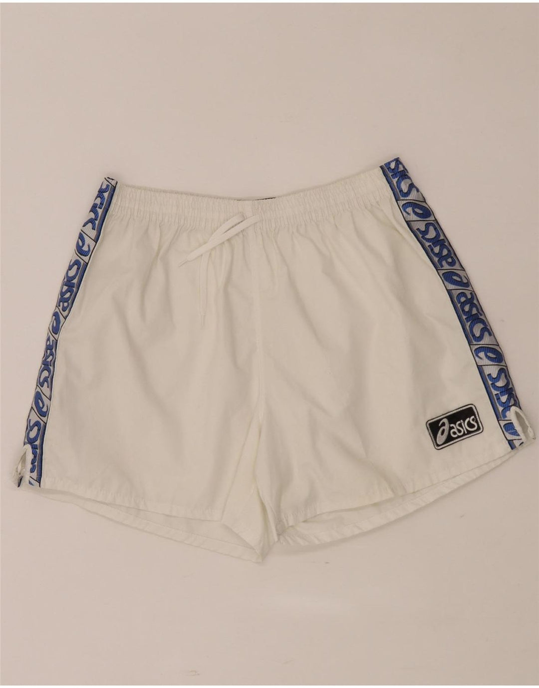 Asics Short Graphic Sport Homme Blanc Medium Colorblock