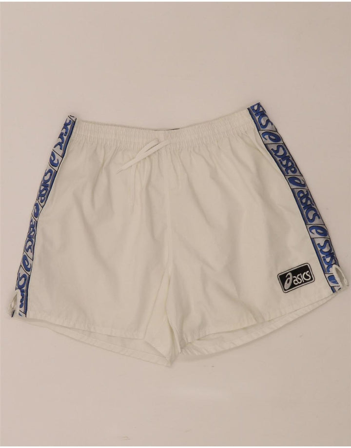 Asics Short Graphic Sport Homme Blanc Medium Colorblock