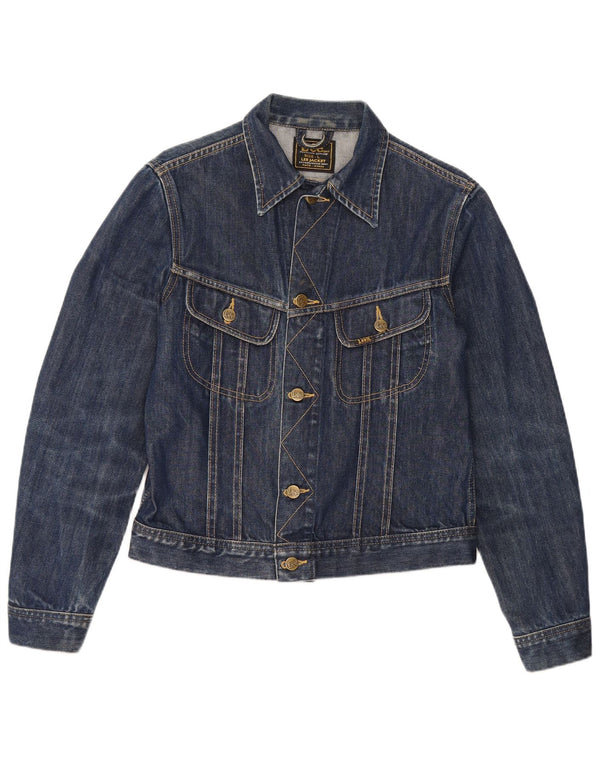Lee Veste en jean pour femme UK 14 Large Bleu Coton
