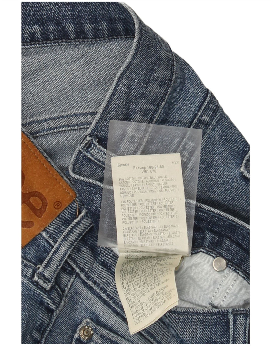 Lee Jean Slim Luke W32 L30 Homme Bleu Coton