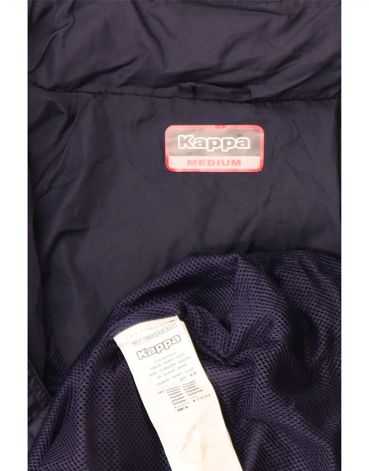 KAPPA Veste de survêtement à capuche graphique pour homme Bleu marine moyen Polyester