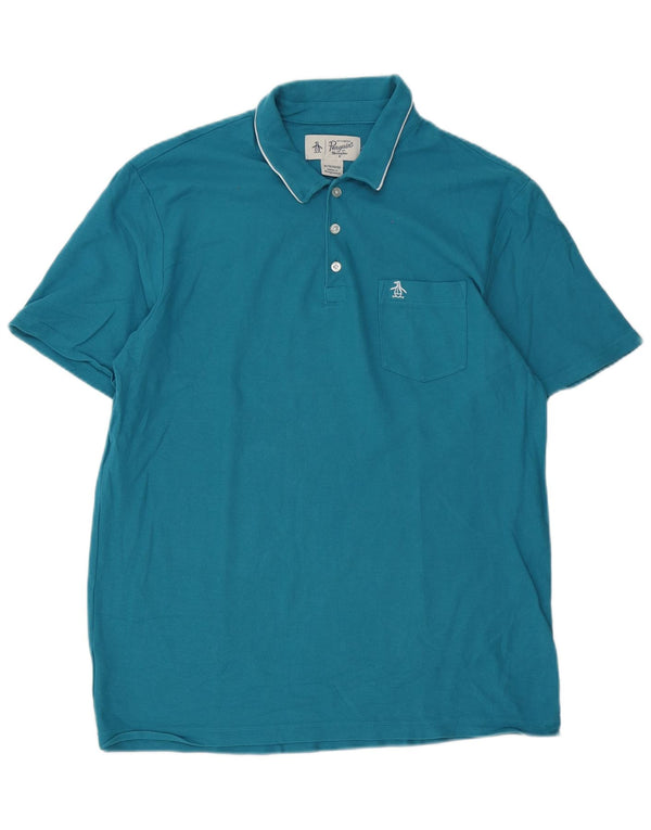 Penguin Polo Homme XL Bleu Coton