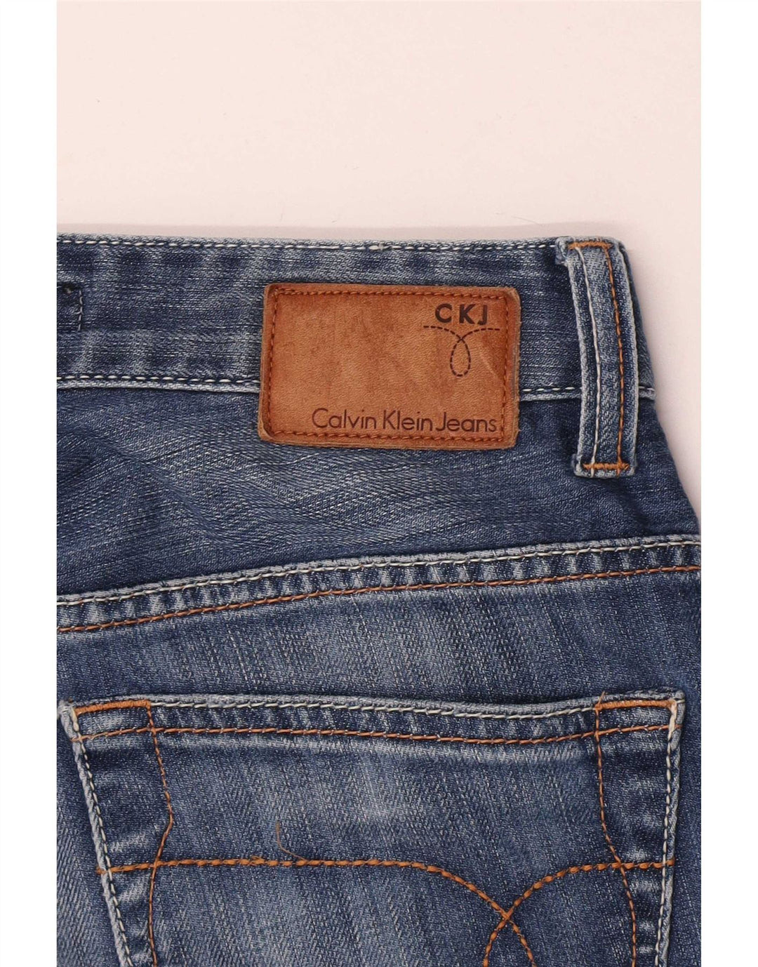 Calvin Klein Jean droit femme W30 L34 bleu