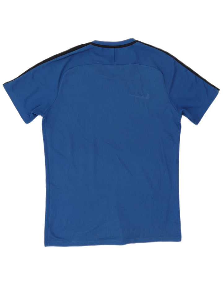 Nike Hommes Dri Fit T-Shirt Haut Bleu Moyen Colorblock Polyester