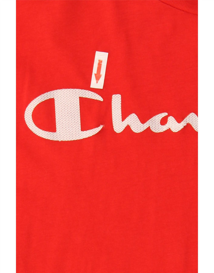 CHAMPION T-Shirt Graphique Homme Rouge Moyen