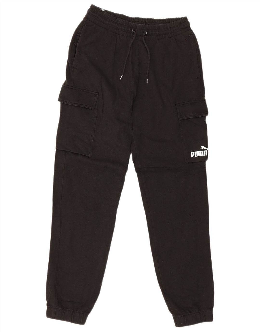 Puma Pantalon de survêtement cargo pour homme en coton noir Taille S