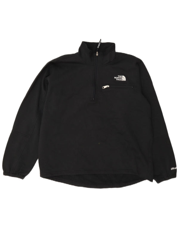 The North Face Sweat-shirt à col zippé pour femme UK 16 Large Noir