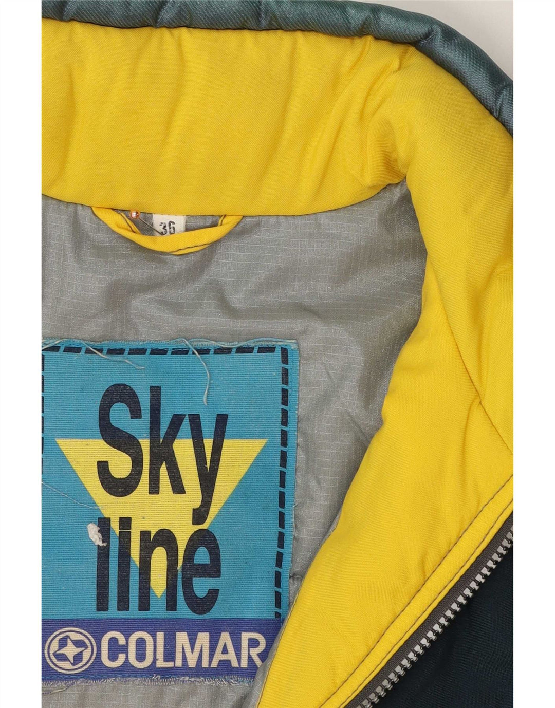 Colmar Veste de Ski Graphic IT 36 Small Jaune Colourblock Polyamide Homme