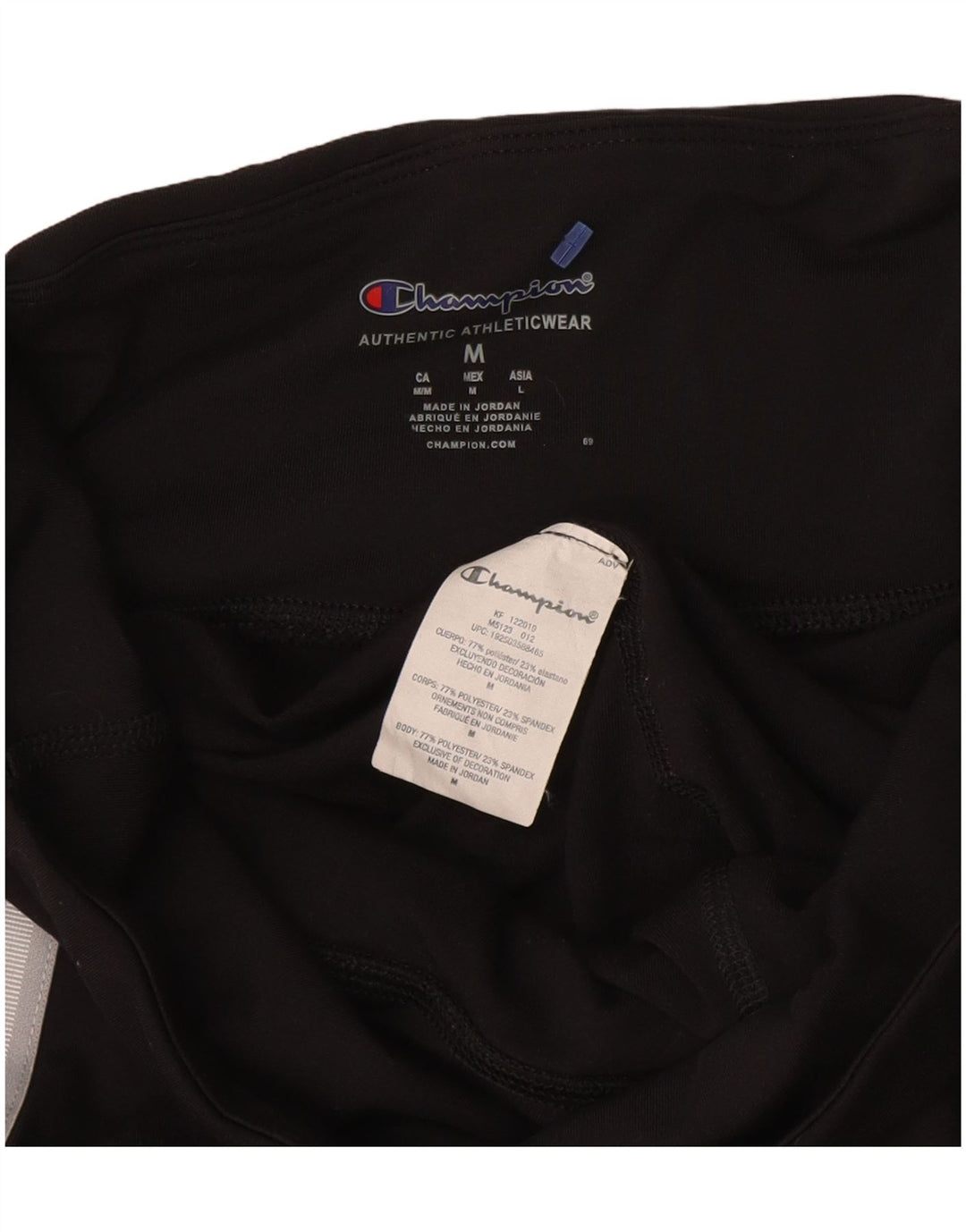 CHAMPION Leggings Femme UK 42 Polyester Noir Moyen