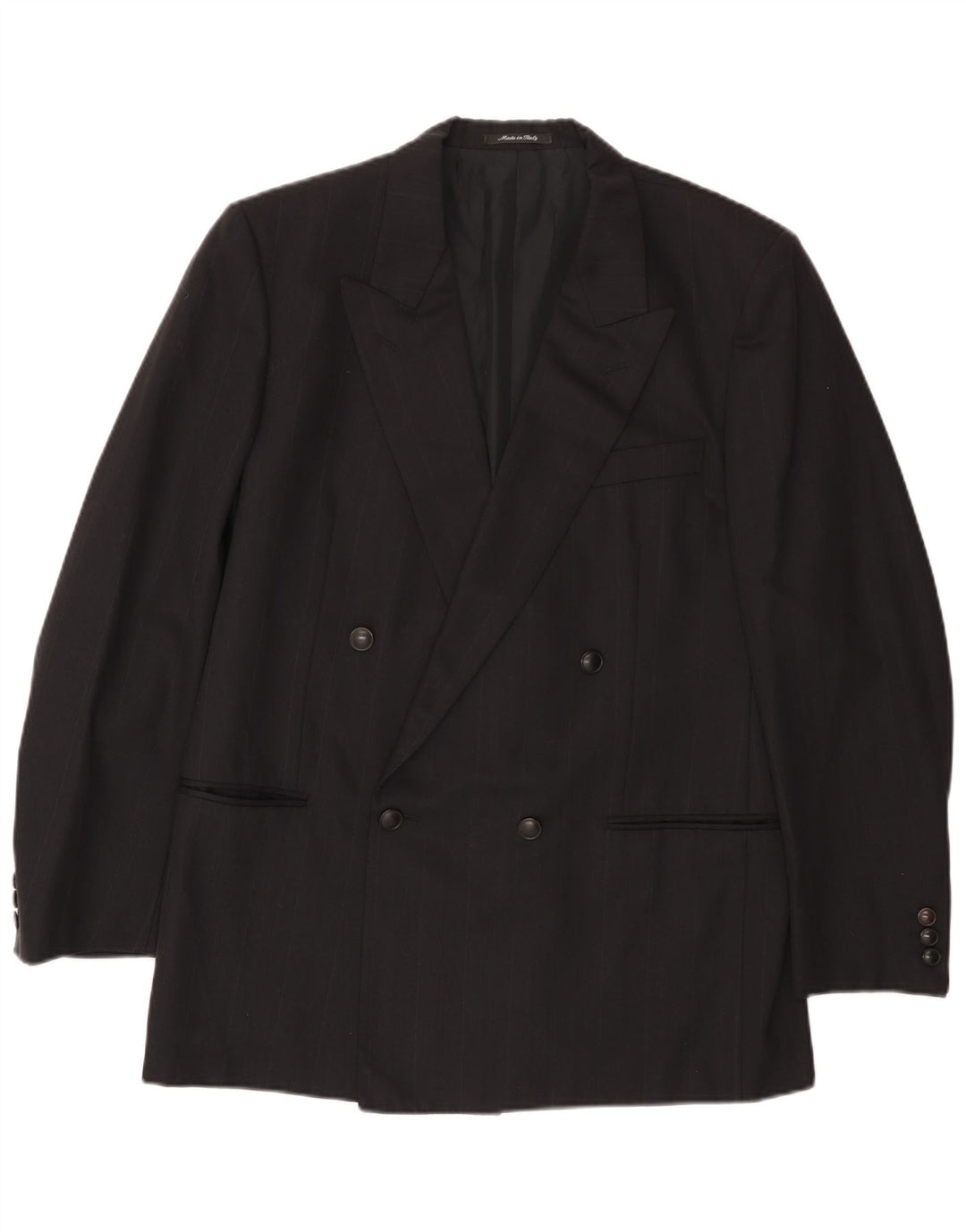 Yves Saint Laurent Veste blazer à double boutonnage pour homme IT 52 XL Noir