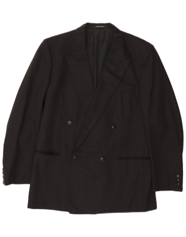 Yves Saint Laurent Veste blazer à double boutonnage pour homme IT 52 XL Noir
