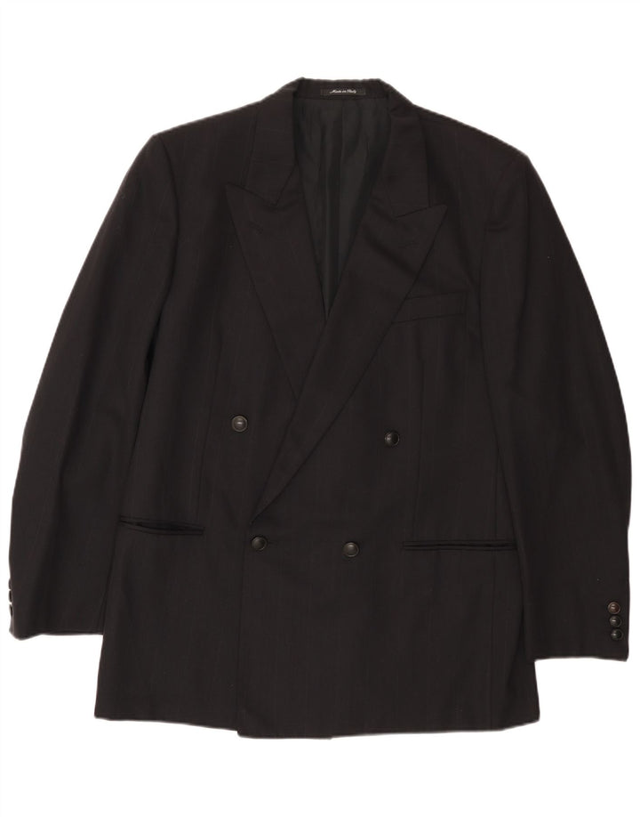 Yves Saint Laurent Veste blazer à double boutonnage pour homme IT 52 XL Noir