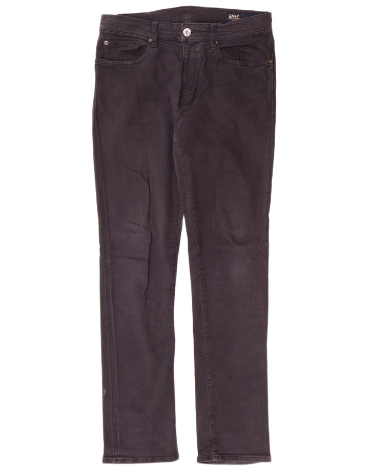 RIFLE Jean Slim Homme W34 L34 Gris Coton