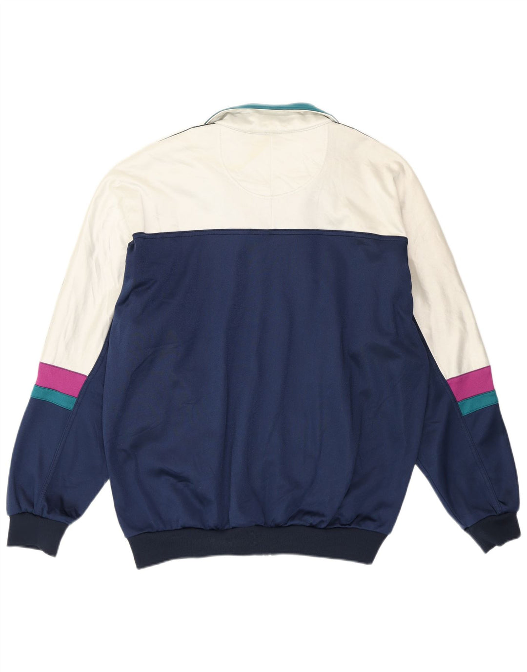 ASICS Veste de survêtement graphique pour hommes IT 54 XL Bleu marine Colourblock