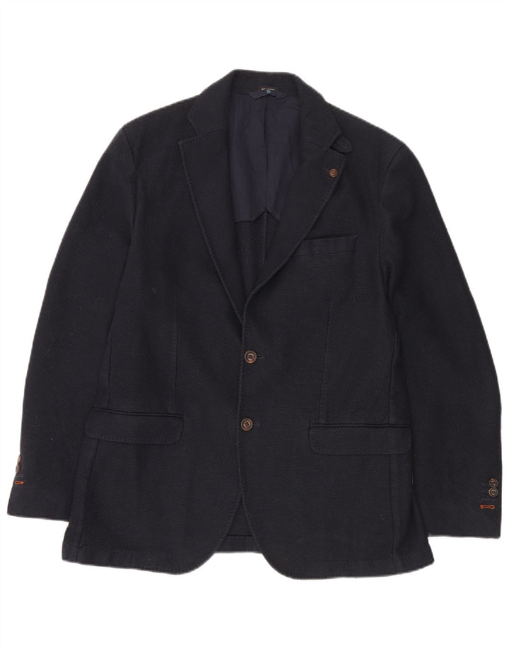 Massimo Dutti Veste Blazer 2 Boutons Homme EU 50 Coton Bleu Marine Moyen