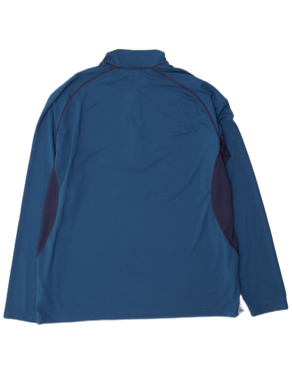 Berghaus Haut de survêtement à col zippé pour homme 2XL Bleu Colorblock