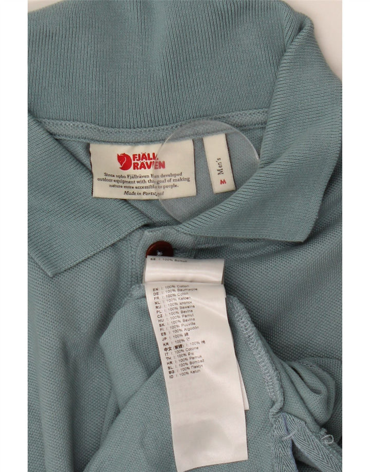 Fjall Raven Polo Homme Bleu Moyen Coton