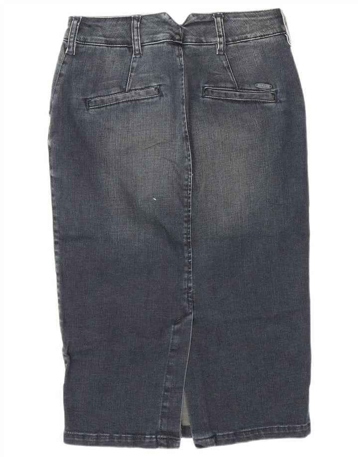 Sisley Femme Jupe En Jean W26 Small Bleu Marine Coton