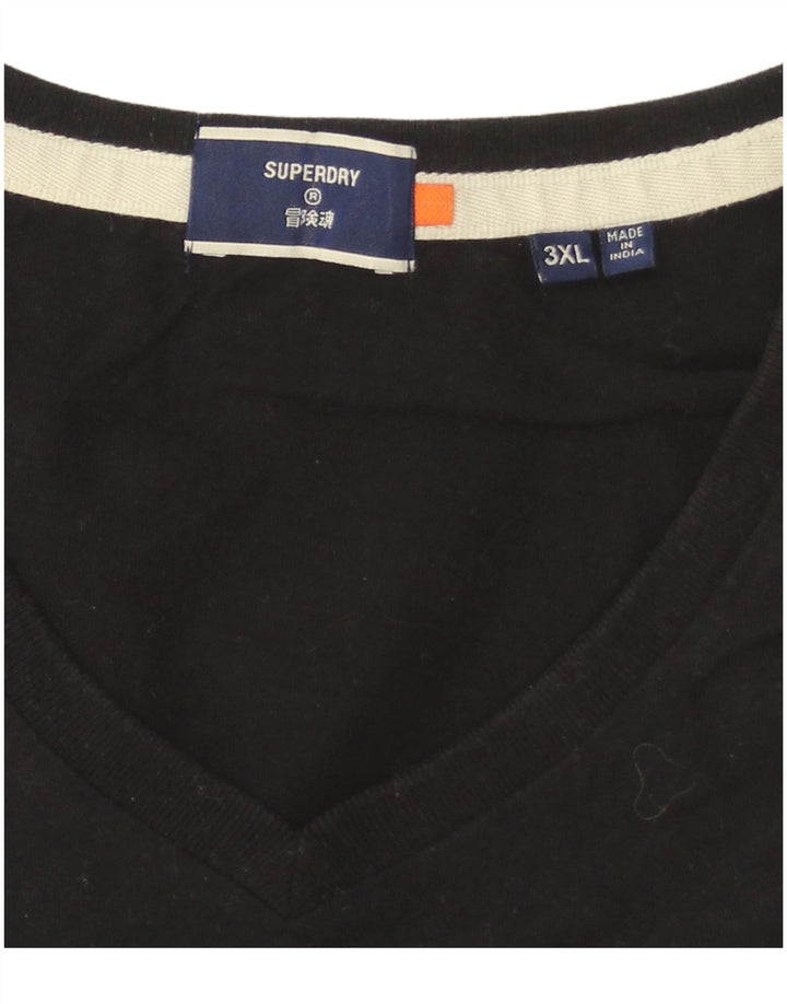Superdry T-Shirt Homme Haut 3XL Noir