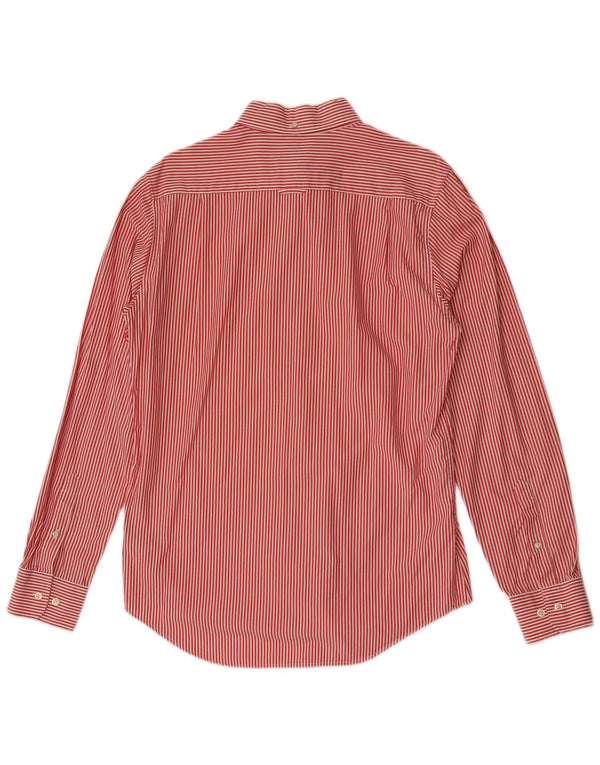 Gant Chemise ajustée pour homme Taille 39/40 15 3/4 Coton à fines rayures rouge moyen