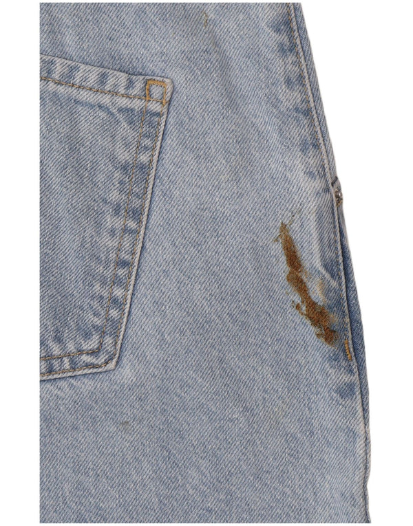 Zara Femme Ballon Taille Haute Jeans EU 36 XS W26 L27 Bleu Coton