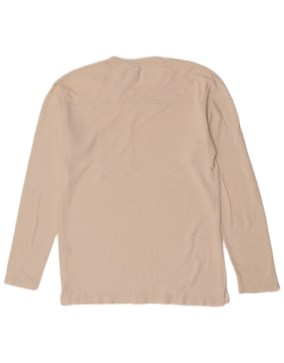 Zara Homme Haut À Manches Longues En Coton Blanc Cassé Moyen