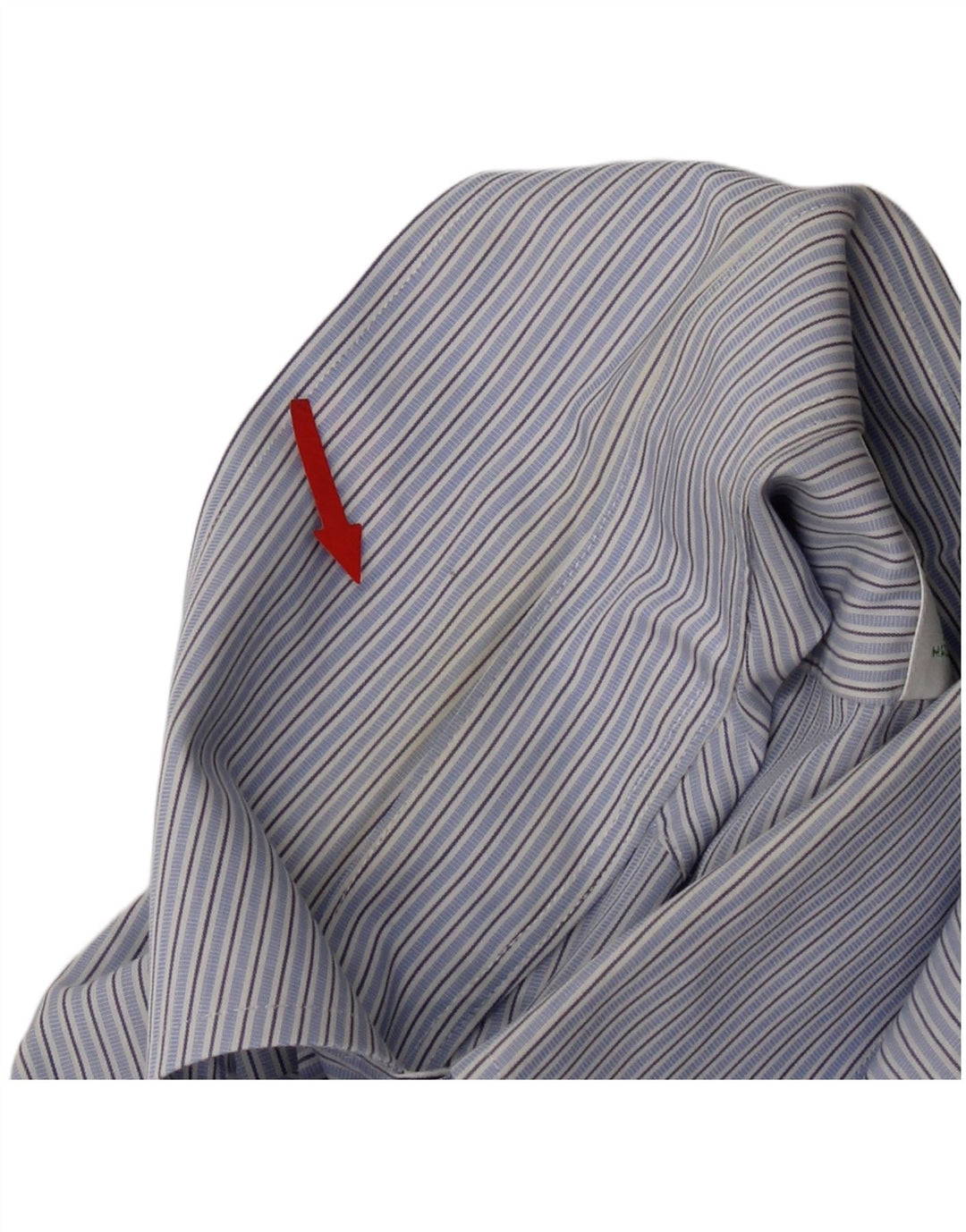 Brooks Brothers Mens 346 Chemise Taille 15 Coton rayé bleu moyen