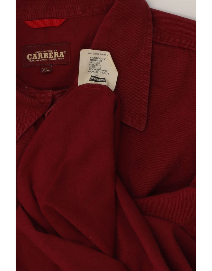 CARRERA Chemise en Jean XL Bordeaux Coton Homme