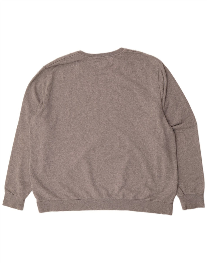Hackett Mens Classic Fit Graphic Sweatshirt Jumper 3XL Gris Coton