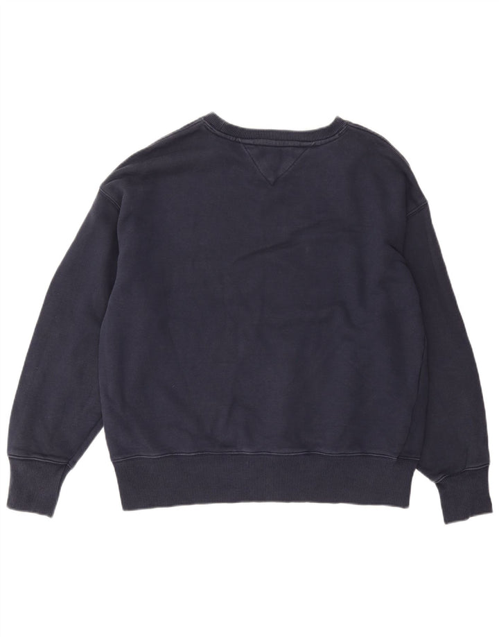 Tommy Hilfiger Sweat-shirt pour homme en coton bleu marine Taille L