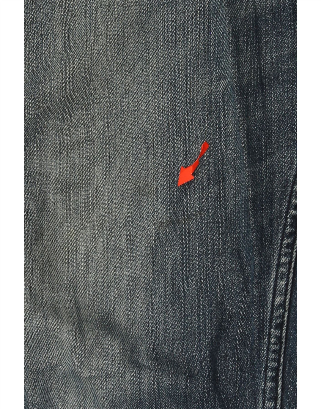 CALVIN KLEIN Jean Slim Déchiré Homme W32 L34 Bleu Coton