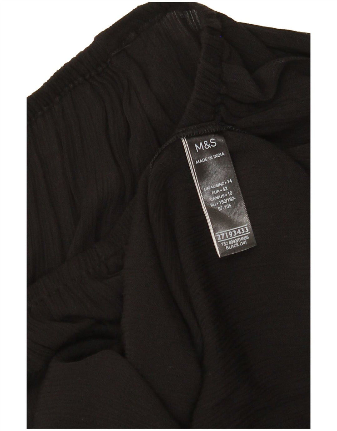 Marks & Spencer Robe droite pour femme UK 44 Large Viscose noire