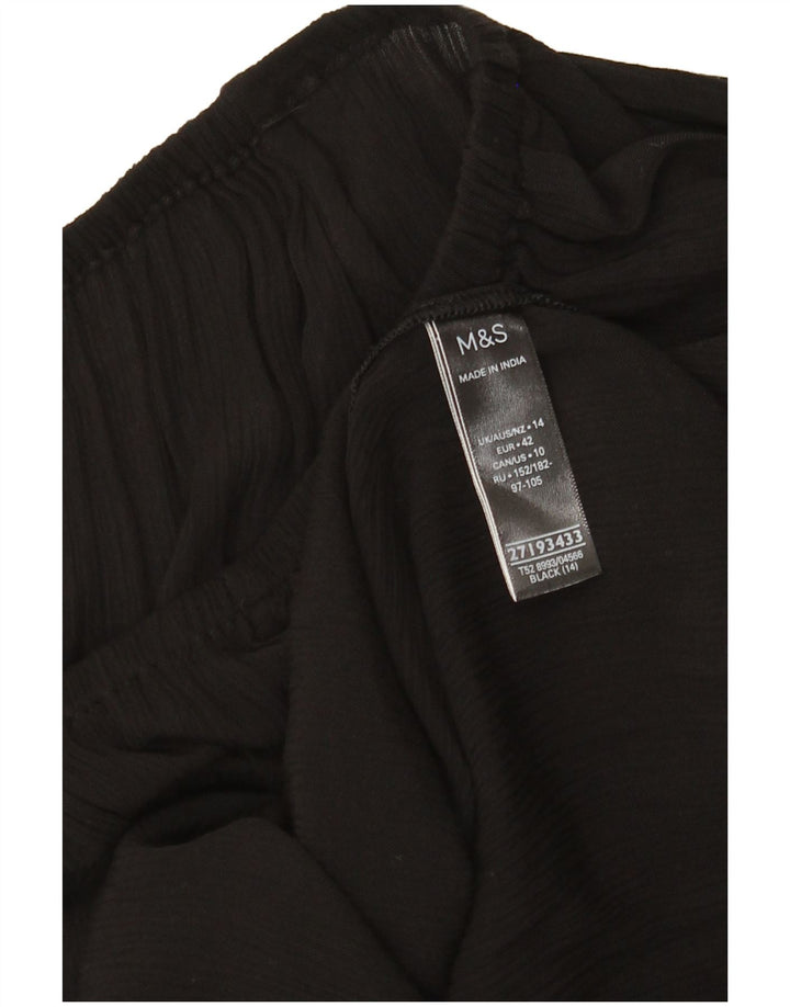 Marks & Spencer Robe droite pour femme UK 44 Large Viscose noire
