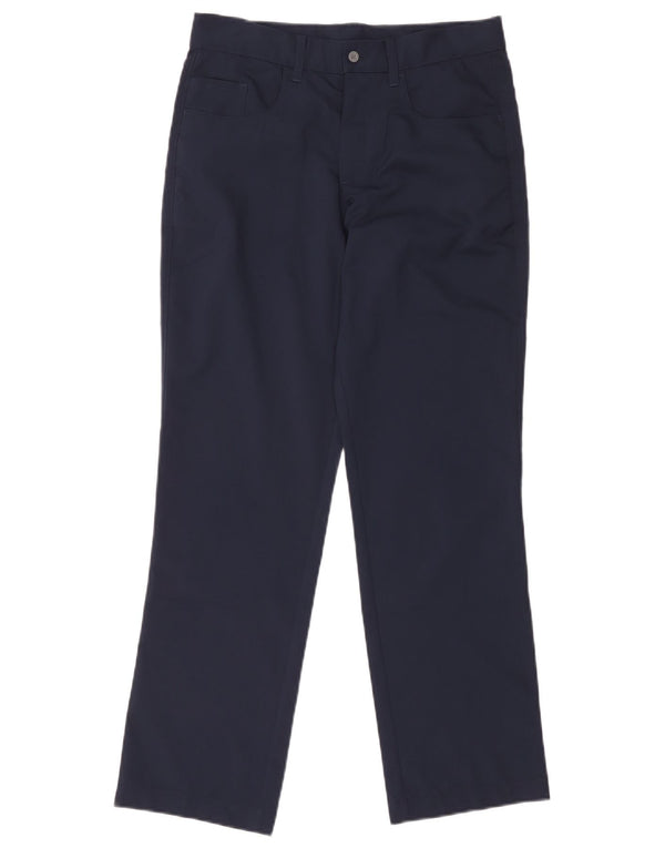 Puma Pantalon droit décontracté pour garçon 13-14 ans Large W30 L28 Bleu marine