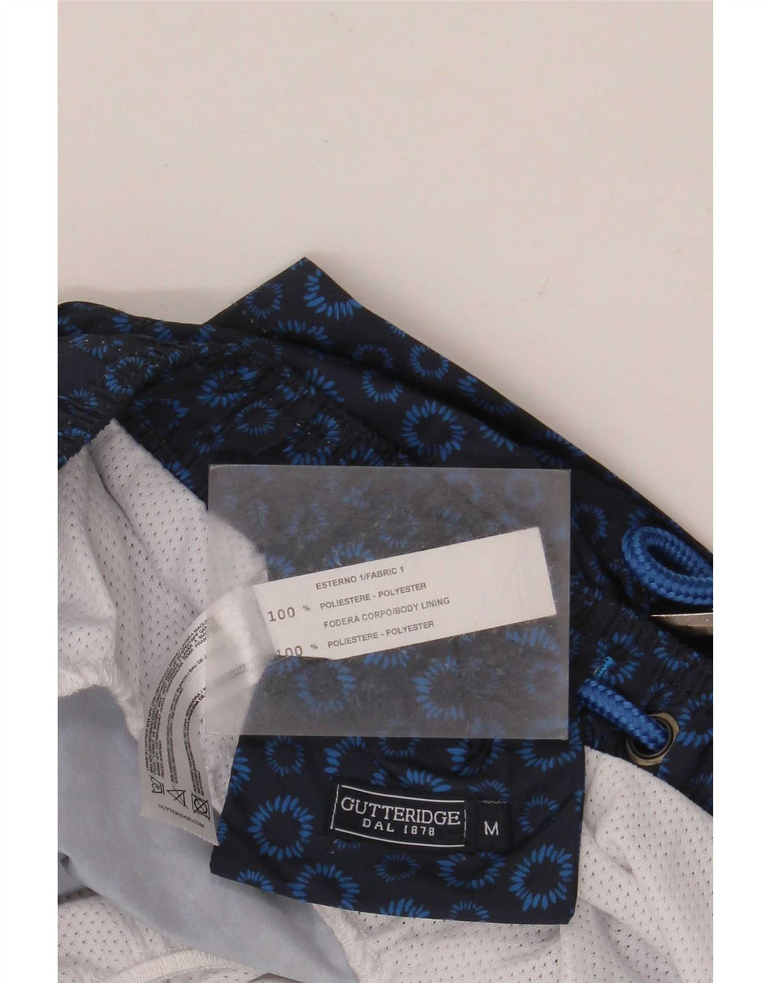 Gutteridge Short de Bain Homme Bleu Marine Moyen Floral Polyester