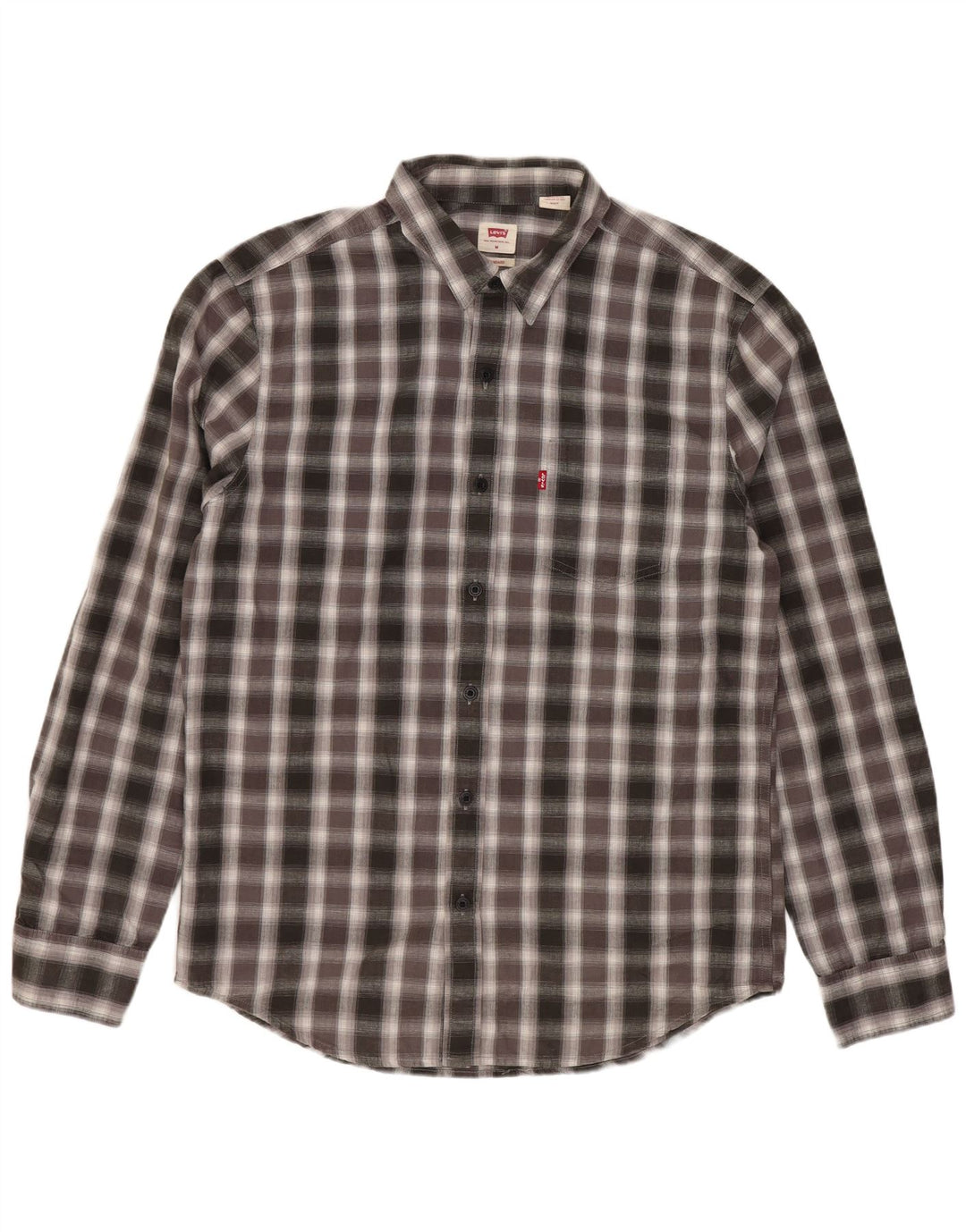 Levi's Chemise Coupe Standard Homme Gris Moyen Carreaux Coton
