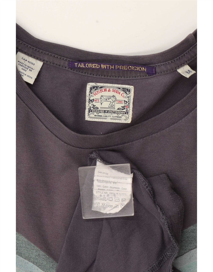 Scotch & Soda T-Shirt Graphique Homme Bleu Marine Moyen Coton