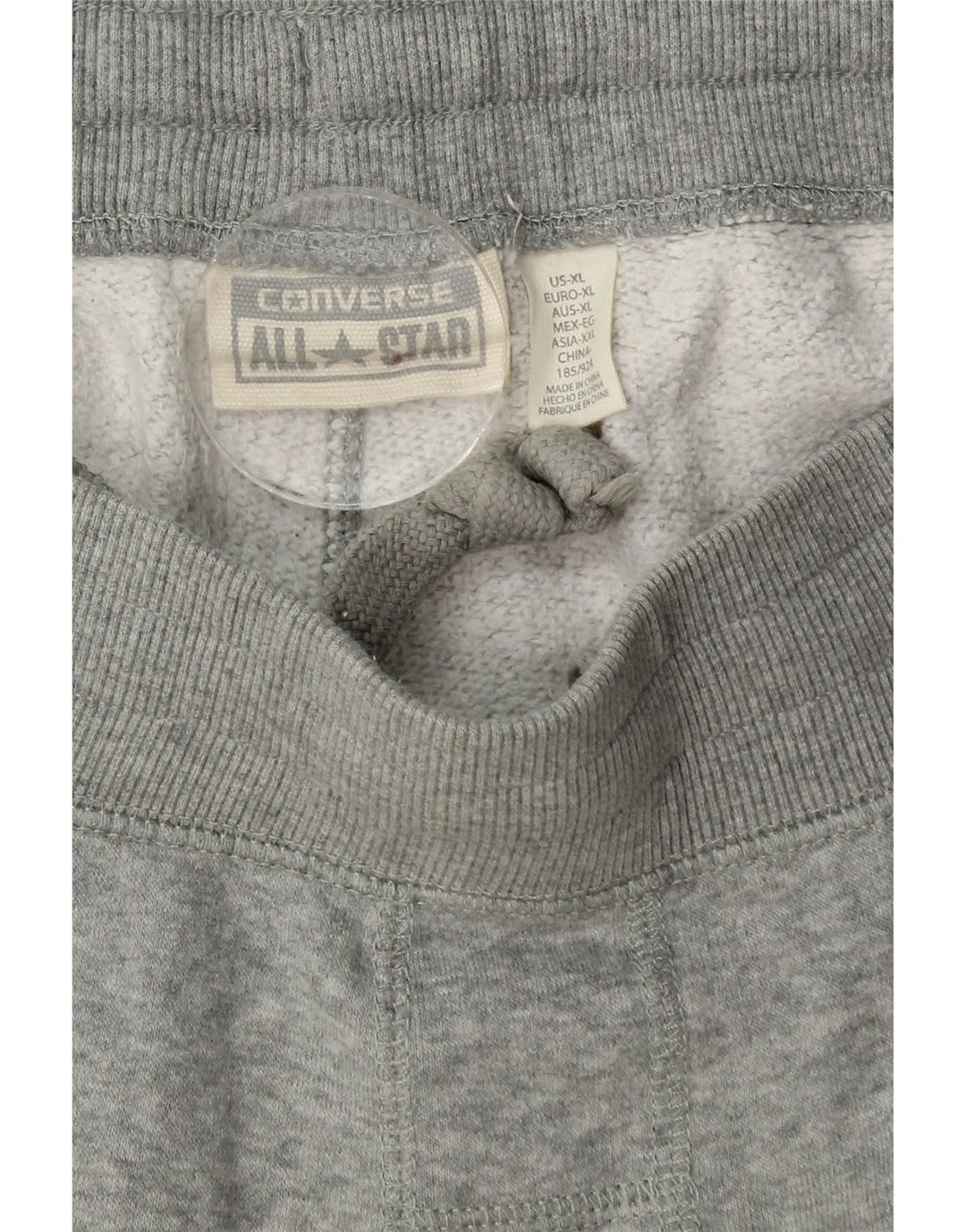 Converse Pantalon de survêtement pour homme XL Gris Coton