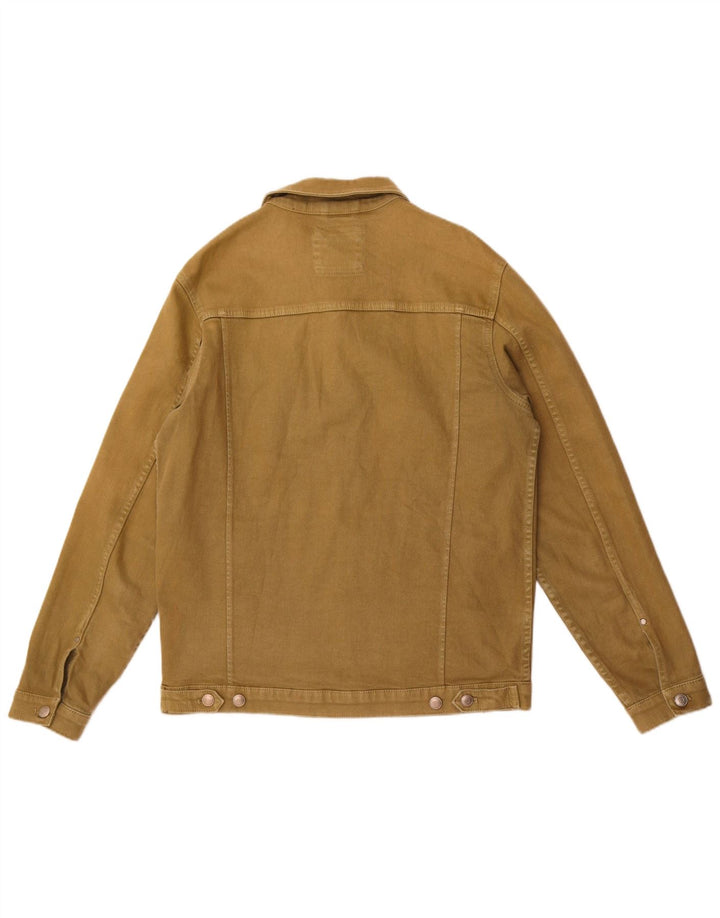 Zara Veste en jean pour homme UK 38 Kaki moyen